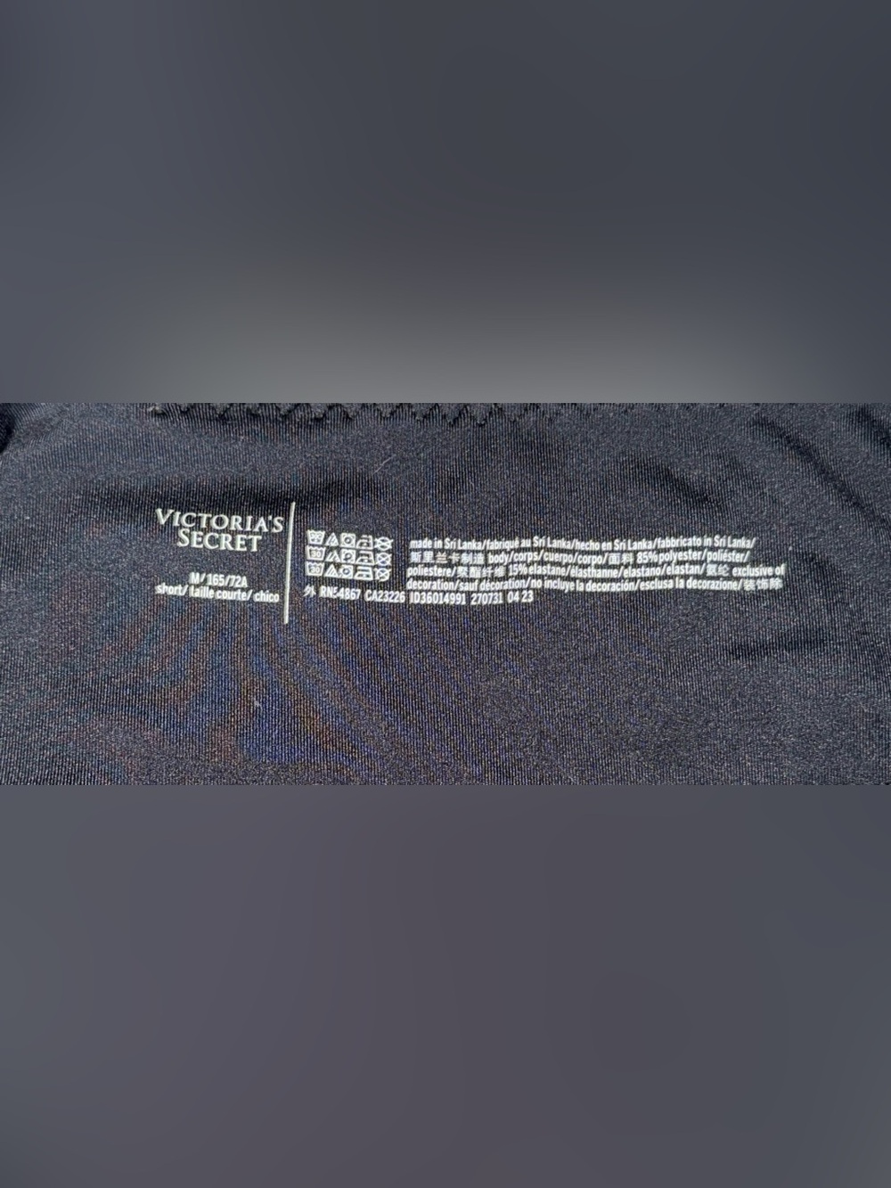 Victoria's Secret Black Sport Short - Picture 2 of 4